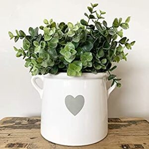 White heart planter