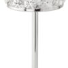 Crystal Drop Tealight Holder Chrome On Stand Silver Tea Light Holder