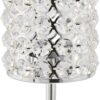 Crystal Drop Tealight Holder Chrome On Stand Silver Tea Light Holder - Image 2