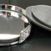 Diamante Glass Mirror Coasters with Glitter Crushed Diamante Coaster holder (Set of 4 Coaster) - Image 3