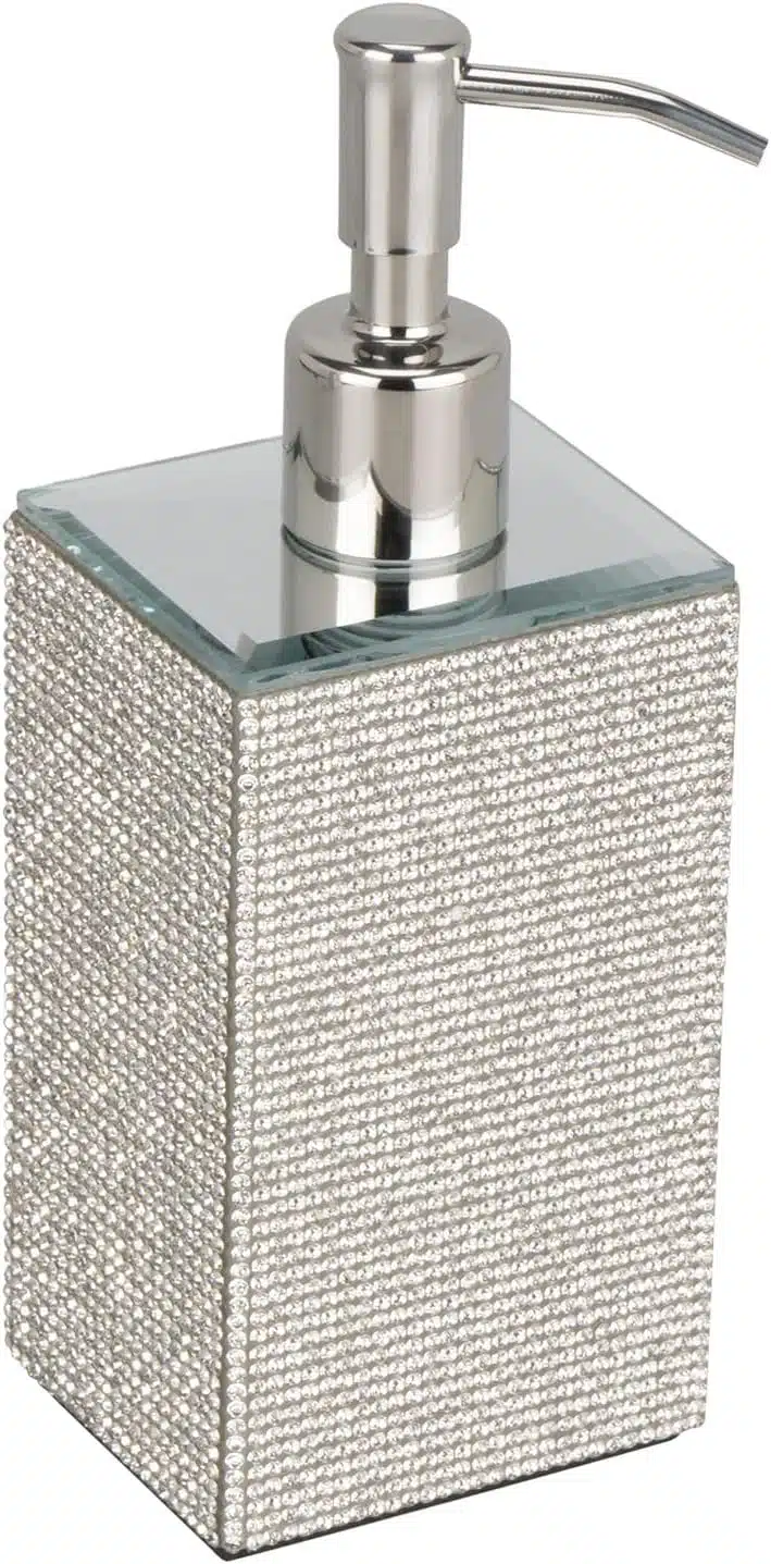 Sparkle Diamante Silver Bling Soap dispenser Hand Cream Pump