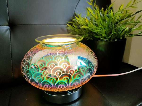 EagleWiz Electric 3D Oil Burner Wax melt Touch lamp Orbs Design Multicolor Round - Image 4