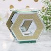 EagleWiz Hexagon Glitter Mirror Glass Bling Oil Burner Wax Melter - Image 3