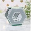EagleWiz Hexagon Glitter Mirror Glass Bling Oil Burner Wax Melter - Image 5