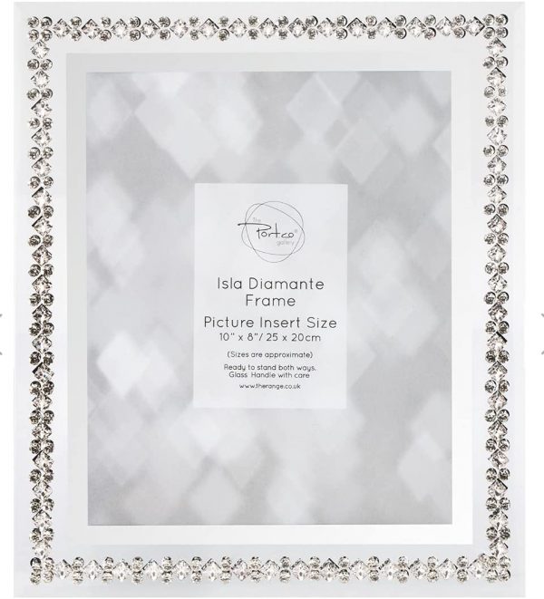 EagleWiz Crystal Diamante Glass Photo Frame - Available in 4 sizes (7x5in) - Image 2