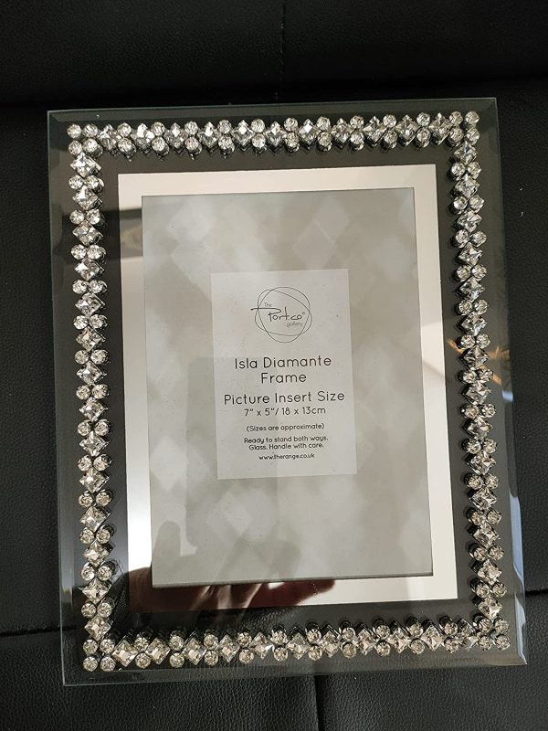 EagleWiz Crystal Diamante Glass Photo Frame - Available in 4 sizes (7x5in) - Image 3