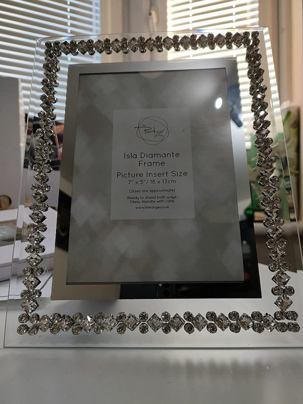 EagleWiz Crystal Diamante Glass Photo Frame - Available in 4 sizes (7x5in) - Image 4