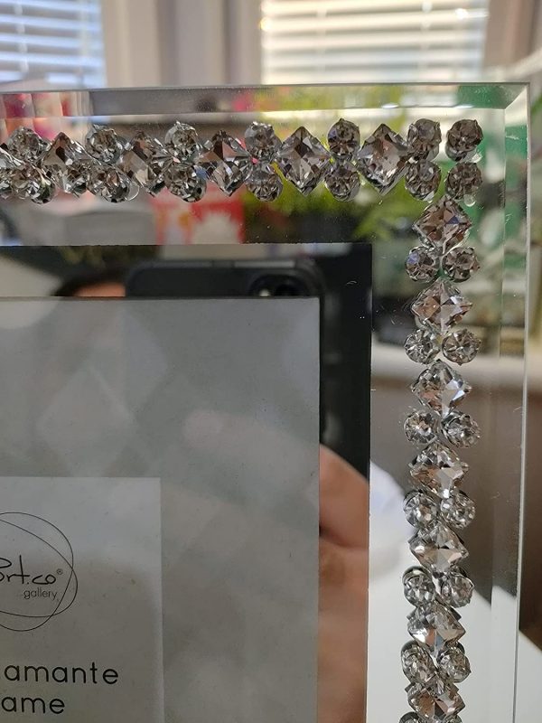 EagleWiz Crystal Diamante Glass Photo Frame - Available in 4 sizes (7x5in) - Image 5
