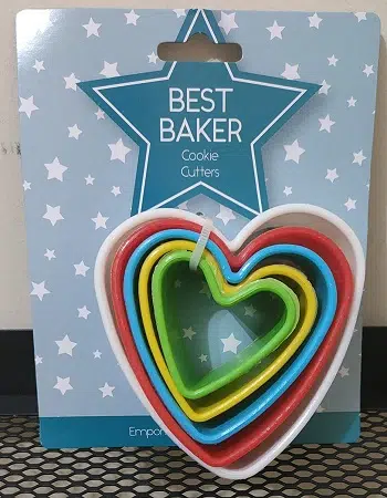 plastic cookie cutters shapes heart