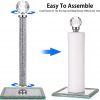 silver crushed crystal roll holder