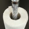 silver crushed crystal roll holder