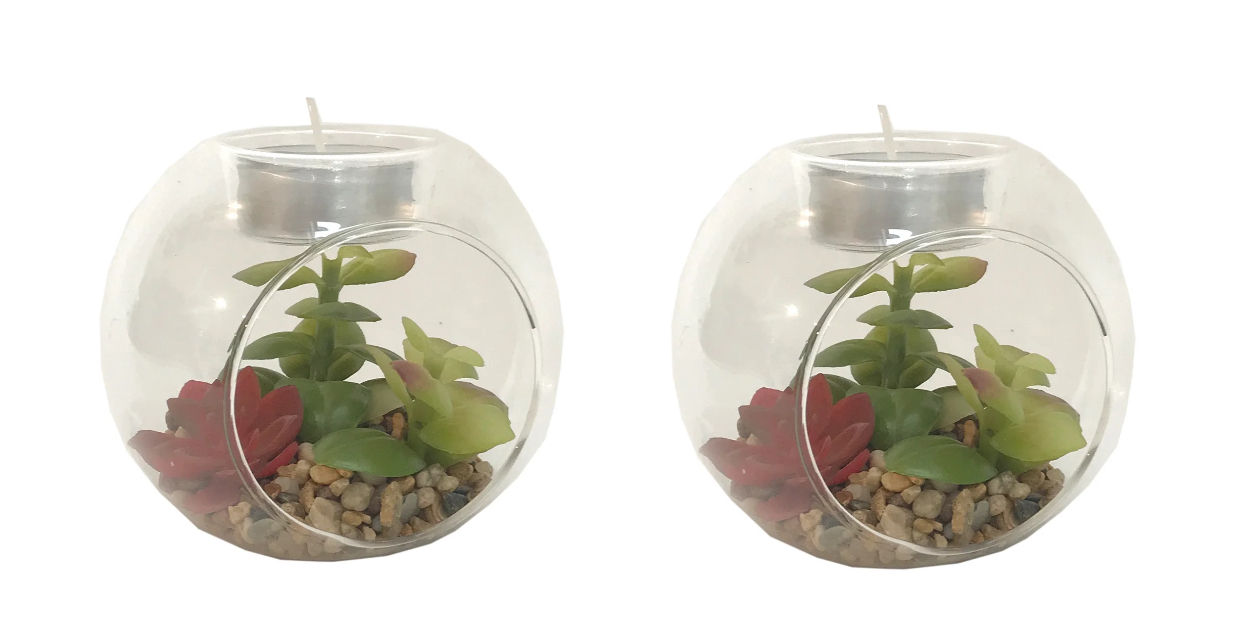 Glass succulent Tealight holder