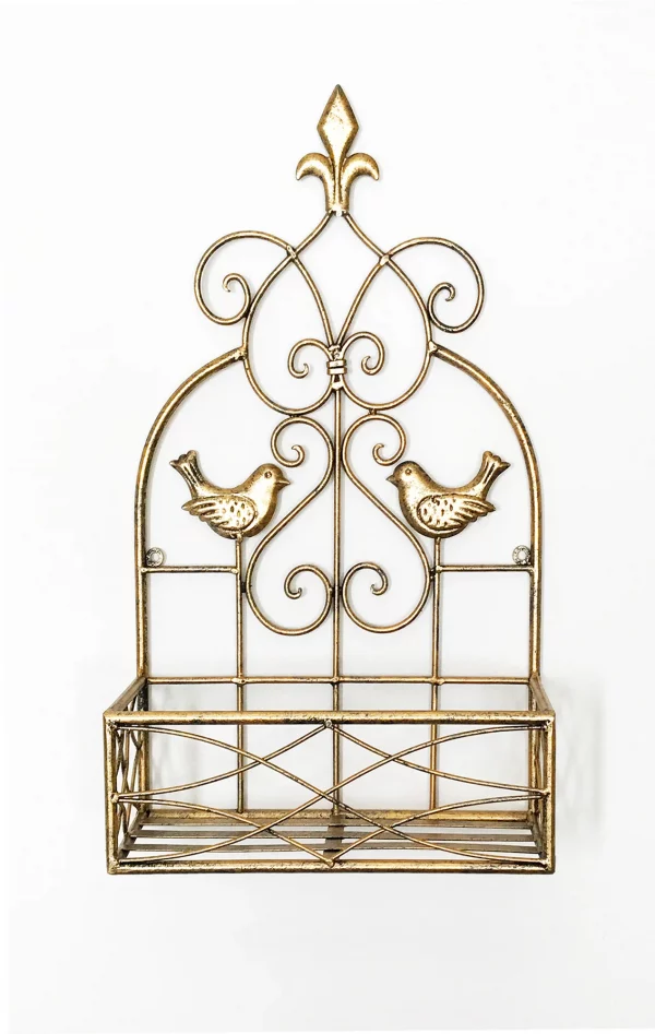 EagleWiz Small Gold Wall Planter