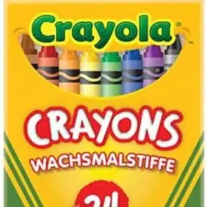CRAYOLA Crayons, Bright Strong Colours, Multi, 24 Count (Pack of 1)