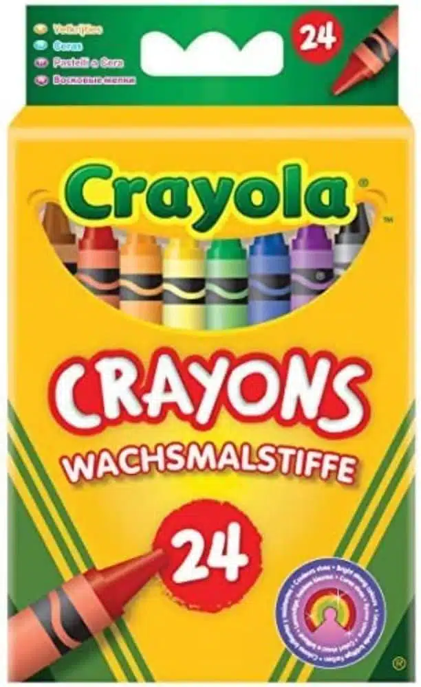CRAYOLA Crayons, Bright Strong Colours, Multi, 24 Count (Pack of 1)