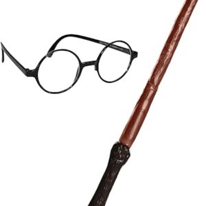 Rubie's Official Harry Potter Accessory Pack Wand and Glasses Fancy Dress Kit