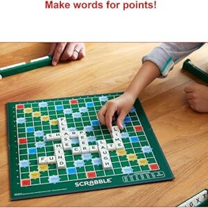 Mattel Games Classic Scrabble, Original Crossword Board Game
