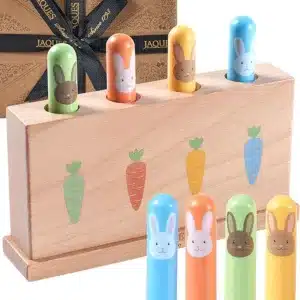 Jaques of London Wooden Toys | Bunny Pop Up Toy | Toddler Educational Game | Gifts & Toys for 1 2 3 Year Boy Girl | 12 Months Plus