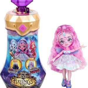 Magic Mixies Pixlings, Unia The Unicorn Pixling, Create And Mix A Magic Potion That Magically Reveals A Beautiful 6,5" Pixling Doll Inside A Potion Bottle!