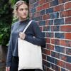 EagleWiz Natural Cotton Canvas Tote bag, Reusable Lightweight Shopping bags, eco friendly super strong washable Ideal for Printing DIY Design and Advertising Multipack 38cm x 40cm - Image 7