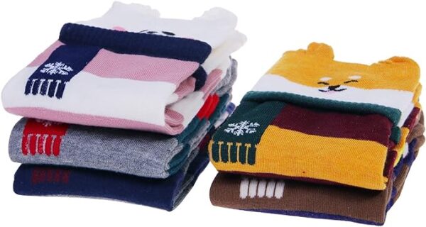Cozy 5 Pairs Women Socks Funny Cute Animal Ladies Socks Cat Dog Socks Gifts for Women, One Size - Image 6