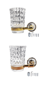 toothbrush holder gold rose gold