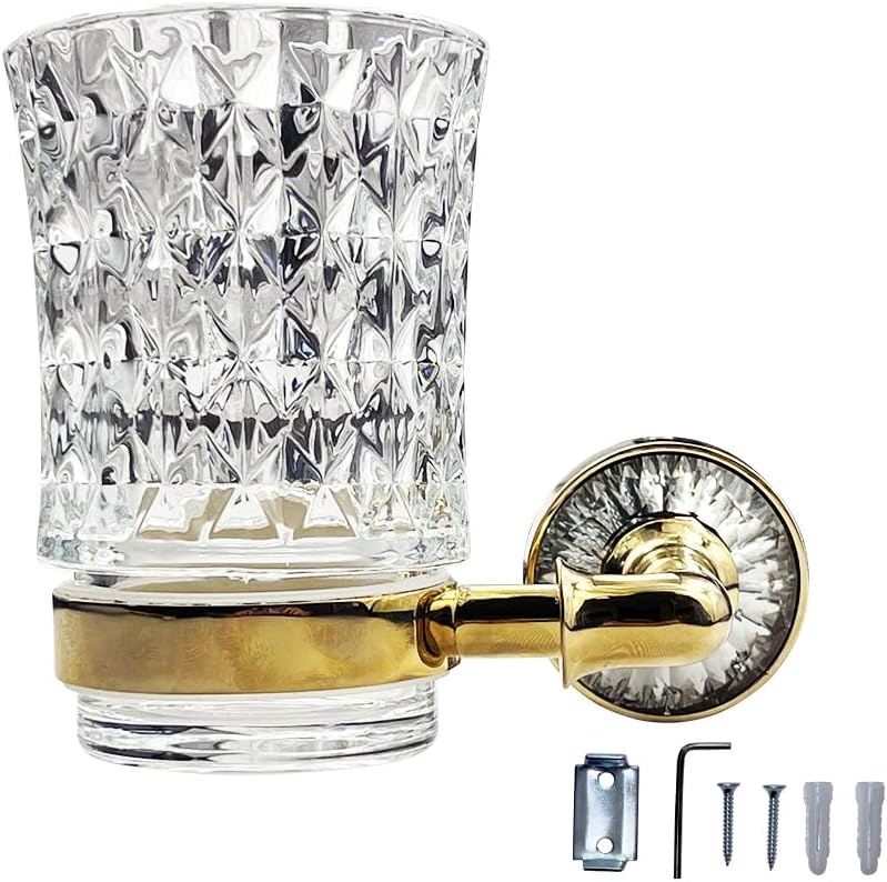tooth brush holder gold