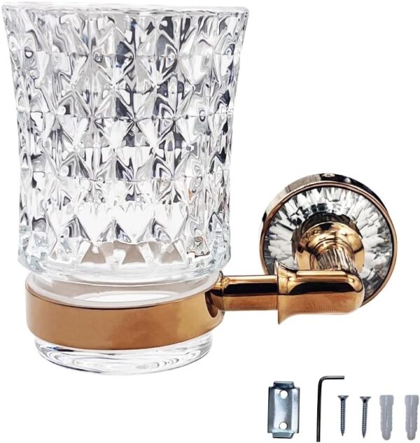 toothbrush holder rose gold