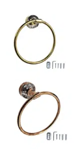 towel ring gold rose gold