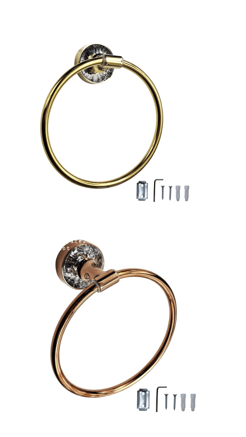towel ring gold rose gold