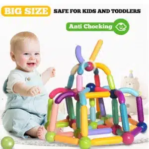 EagleWiz 3D Creative Children Toy Educational Magnetic Building Blocks Set, Kids Early Education Magnetic Building Tiles 42 Pieces