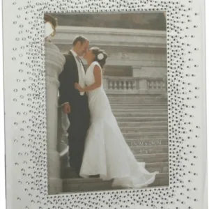 Stunning Crystal 4" x 6" Starburst Mirrored Frame FG51346 Wedding Anniversary